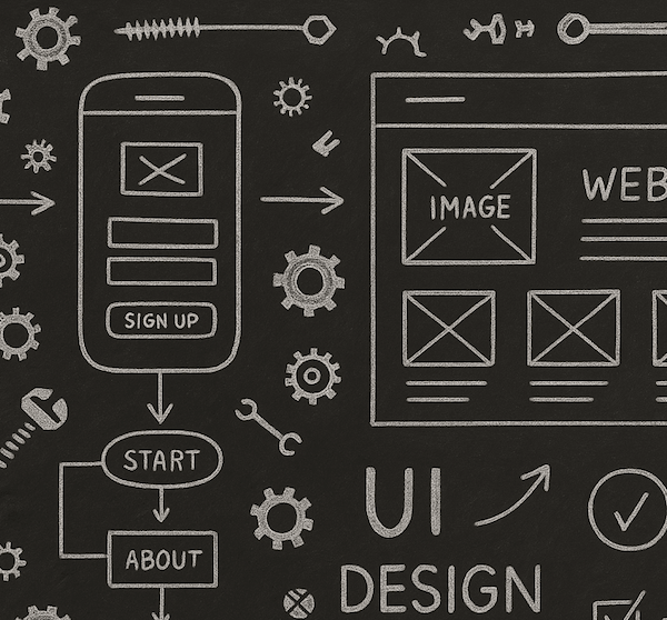 Screenshot of a hero image with a sidebar